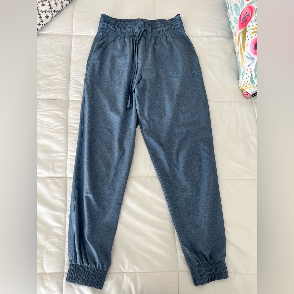 Albion Straight Leg Joggers in Charcoal Blue